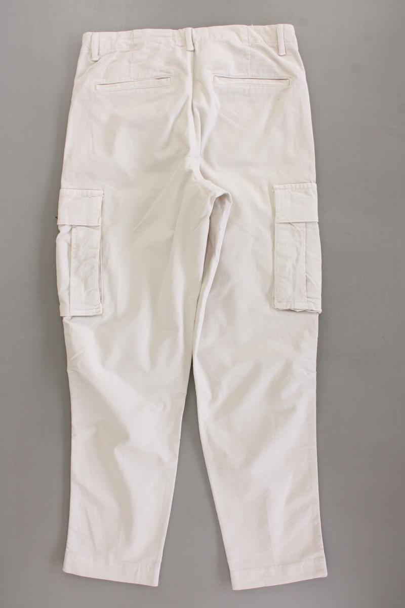 Zara Cargohose Gr. 40 creme aus Baumwolle