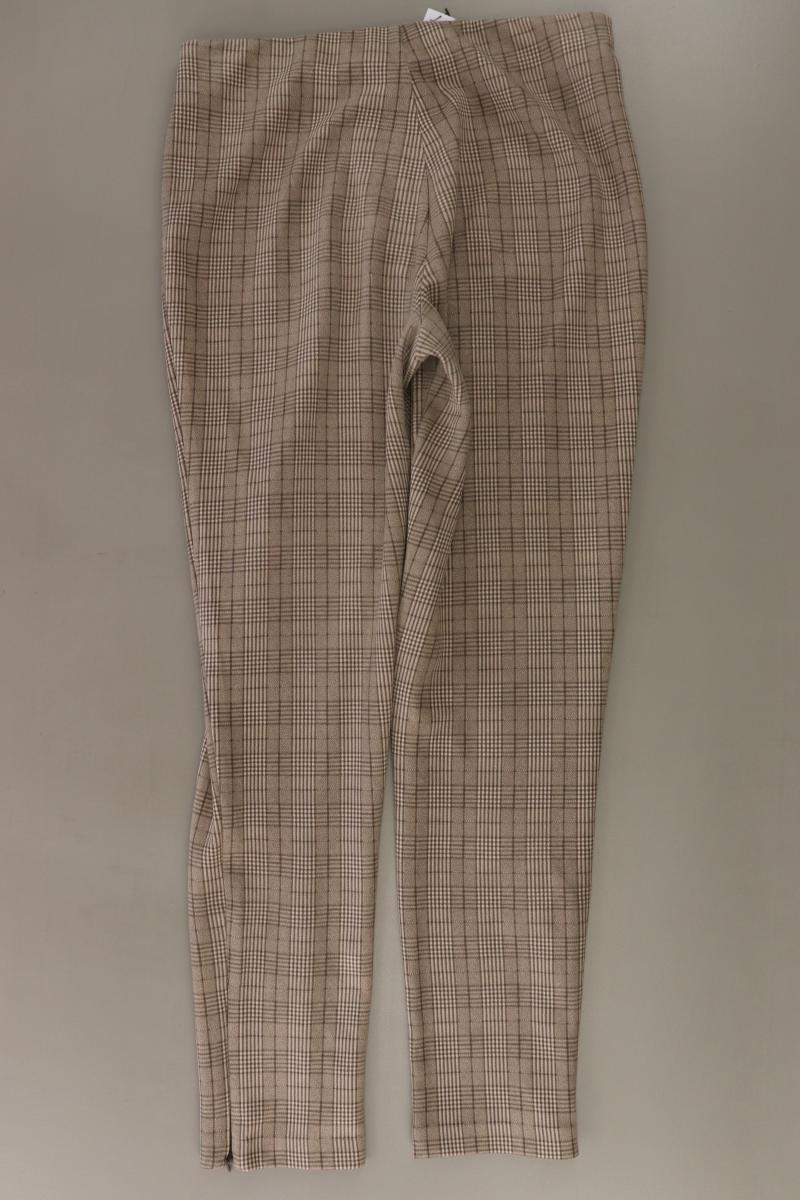Mango Stretchhose Gr. M kariert braun aus Polyester