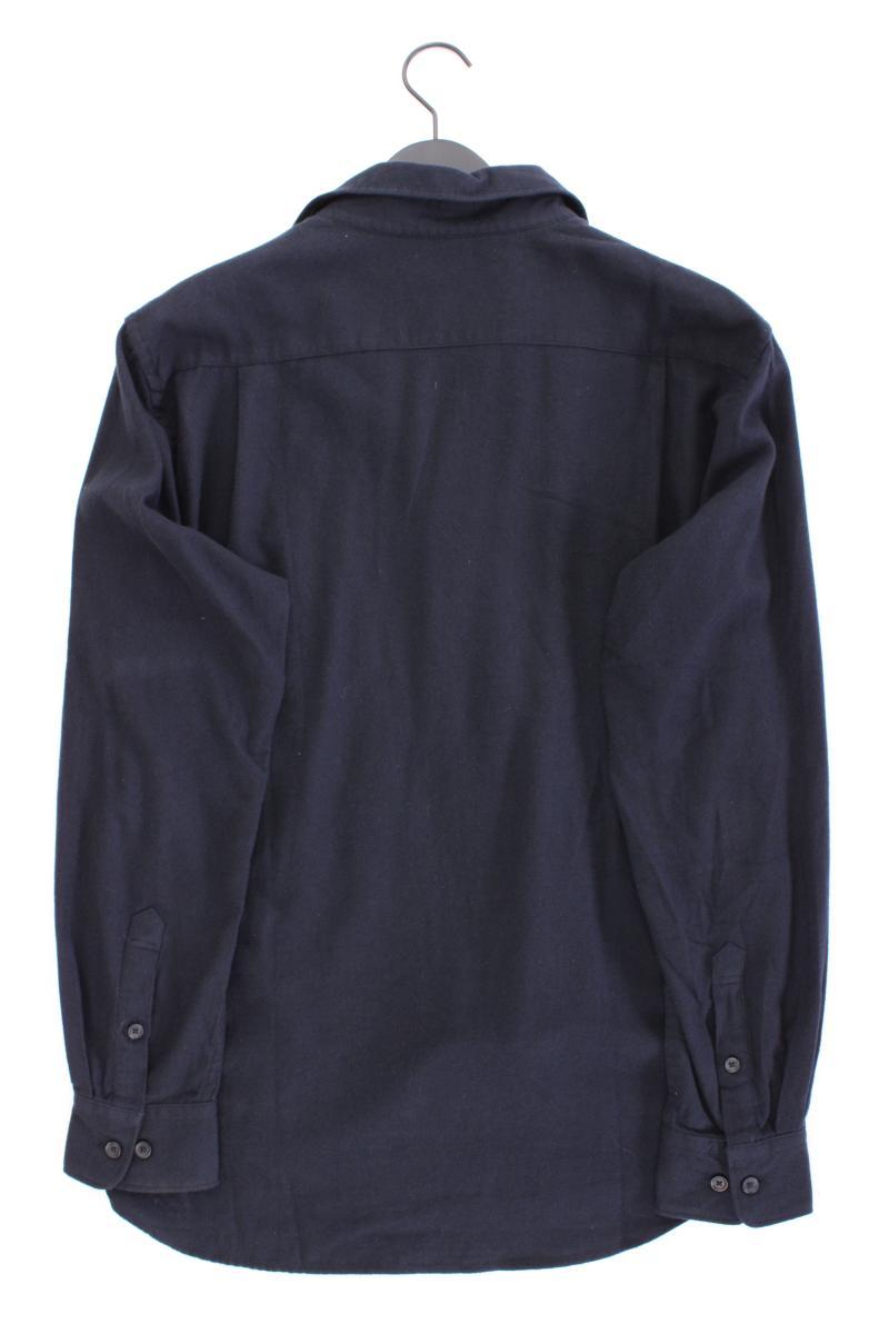 Uniqlo Langarmhemd für Herren Gr. L blau aus Baumwolle