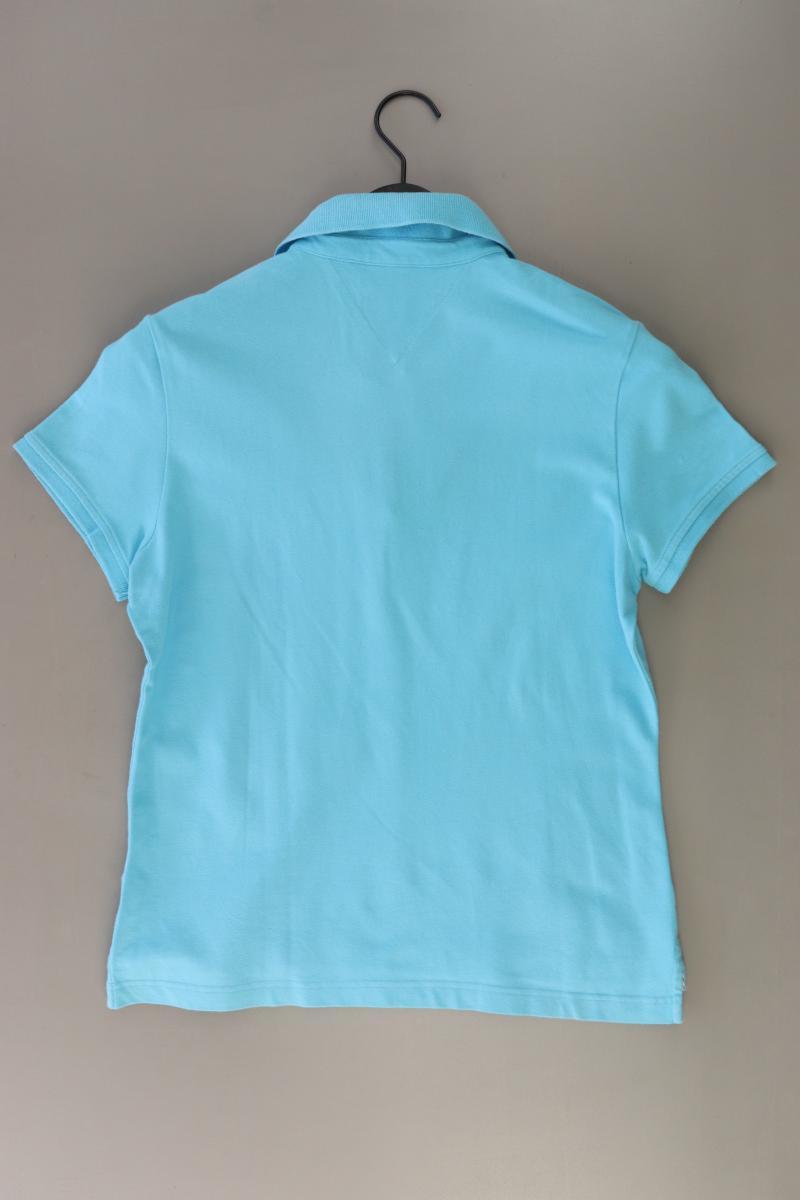 Tommy Hilfiger Poloshirt Gr. L Kurzarm türkis aus Baumwolle