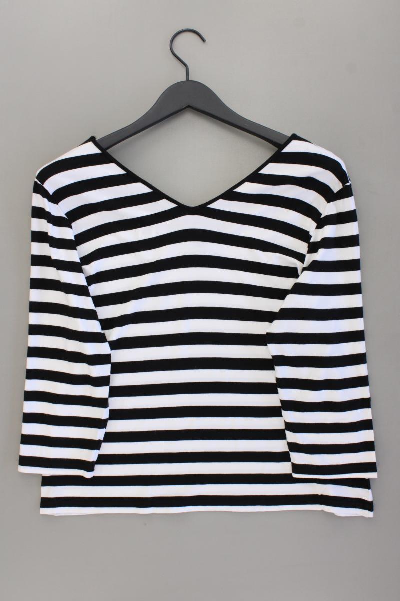 Benbarton Ringelshirt Gr. 44 gestreift 3/4 Ärmel schwarz aus Viskose