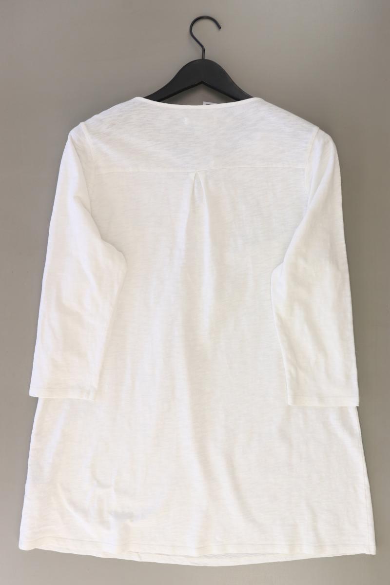 Boden Longshirt Gr. 44 3/4 Ärmel weiß aus Baumwolle