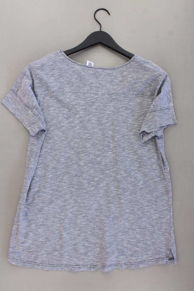 Qiero! T-Shirt Gr. 44 Kurzarm blau aus Baumwolle