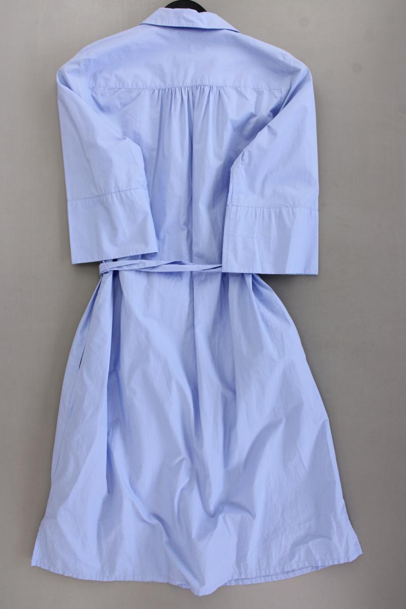 C&A Blusenkleid Gr. 36 mit Gürtel 3/4 Ärmel blau
