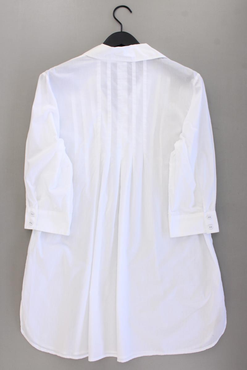 s.Oliver Longbluse Gr. 44 3/4 Ärmel weiß aus Baumwolle