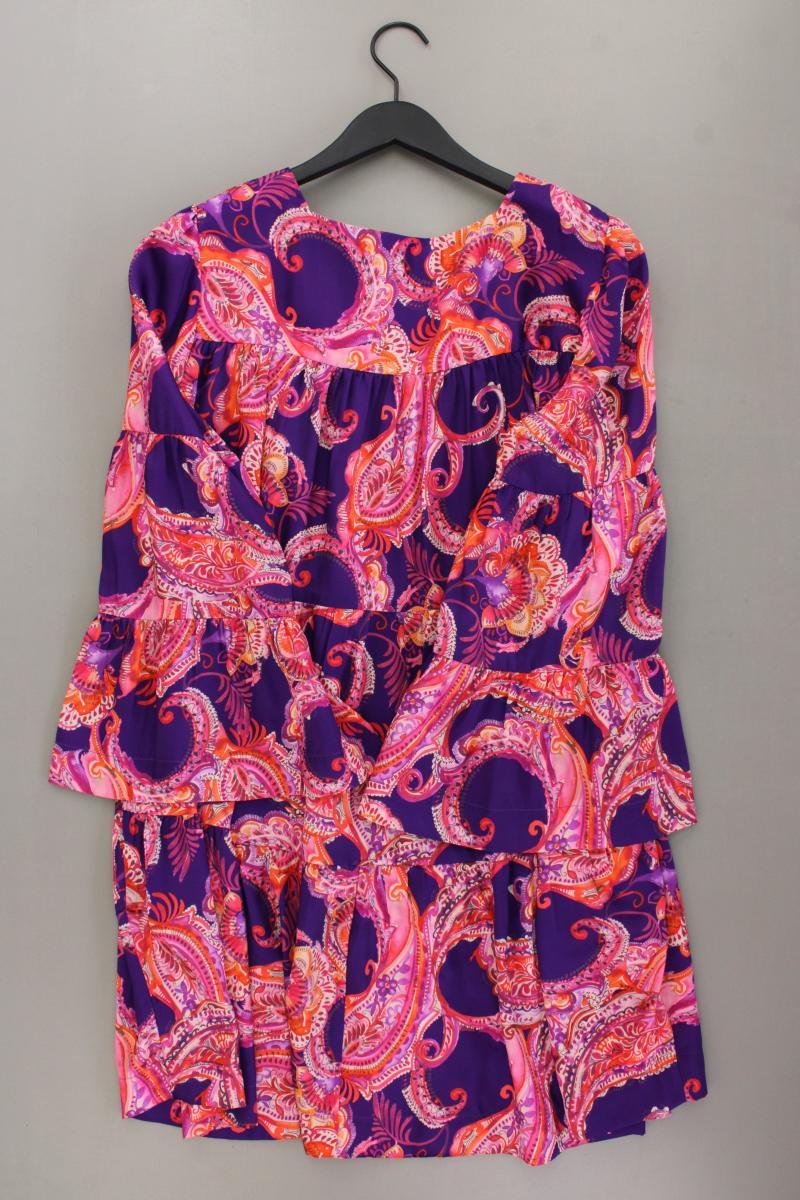Anni For Friends Midikleid Gr. M mit Paisleymuster Trompetenärmel mehrfarbig