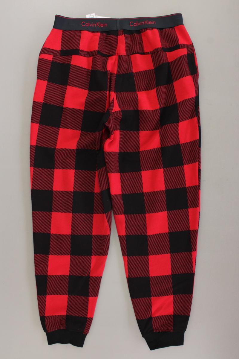 Calvin Klein Jogginghose Gr. M kariert rot aus Baumwolle