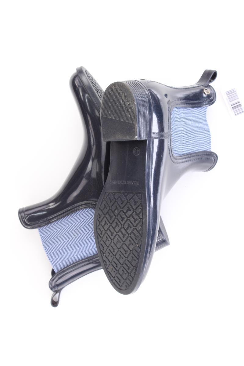 Tommy Hilfiger Gummi Stiefeletten Gr. 40 blau