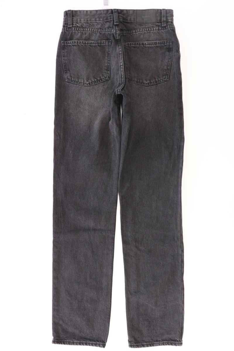 Bershka Straight Jeans Gr. 32 grau aus Baumwolle