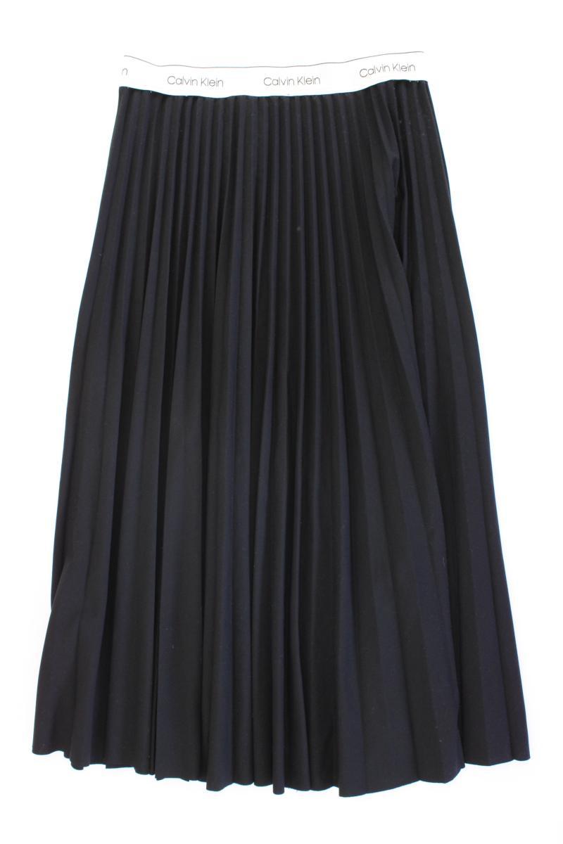 Calvin Klein Faltenrock Gr. 38 schwarz aus Polyester