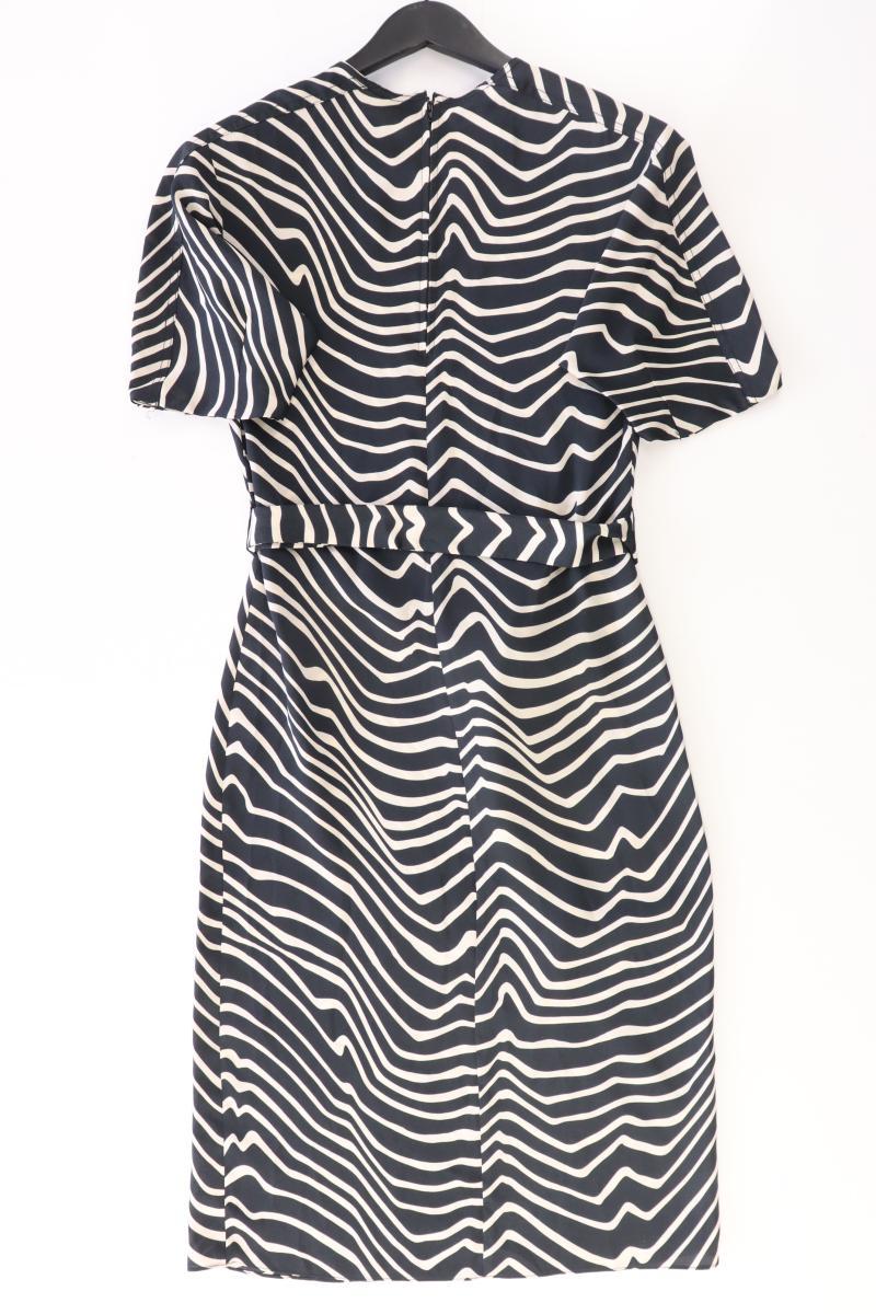 Mango Kurzarmkleid Gr. XS mit Tierdruck mit Gürtel schwarz