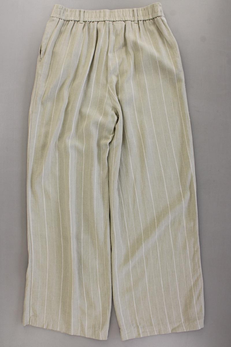 F&F Stoffhose Gr. 38 gestreift grün aus Viskose
