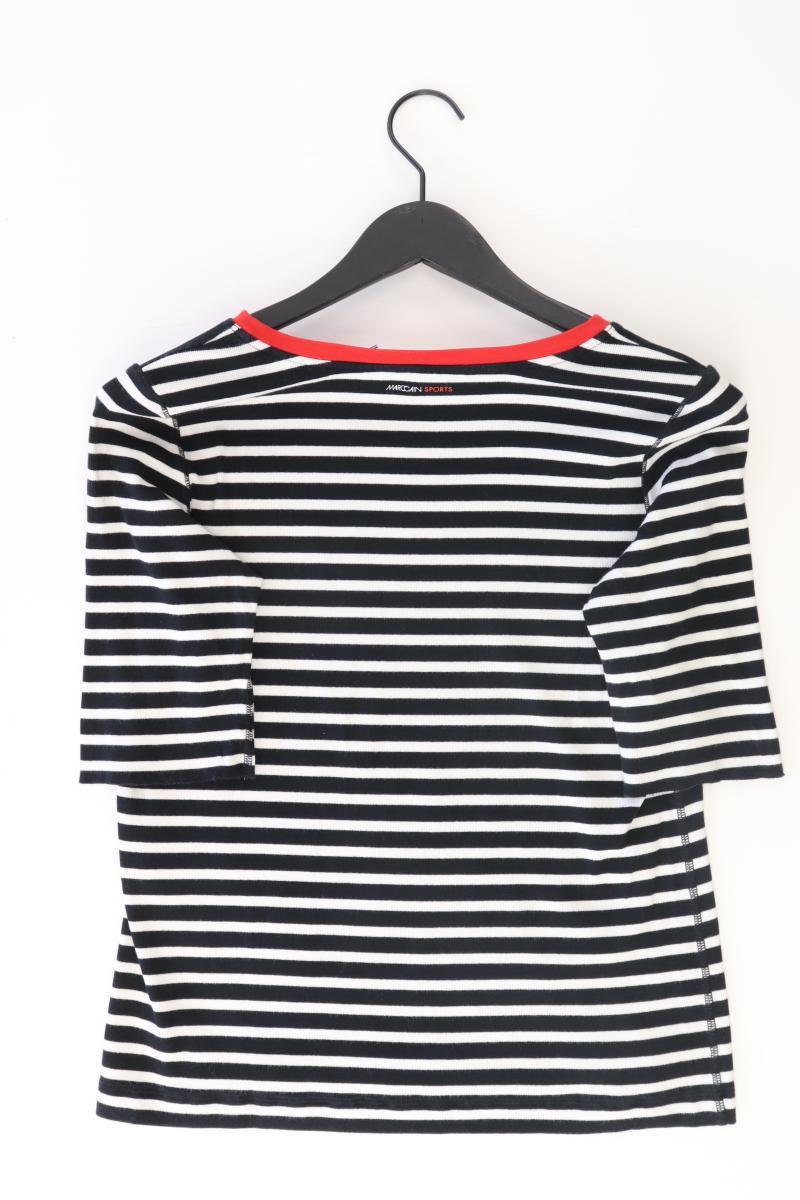 Marc Cain Sports Ringelshirt Gr. 44 gestreift Kurzarm blau aus Baumwolle