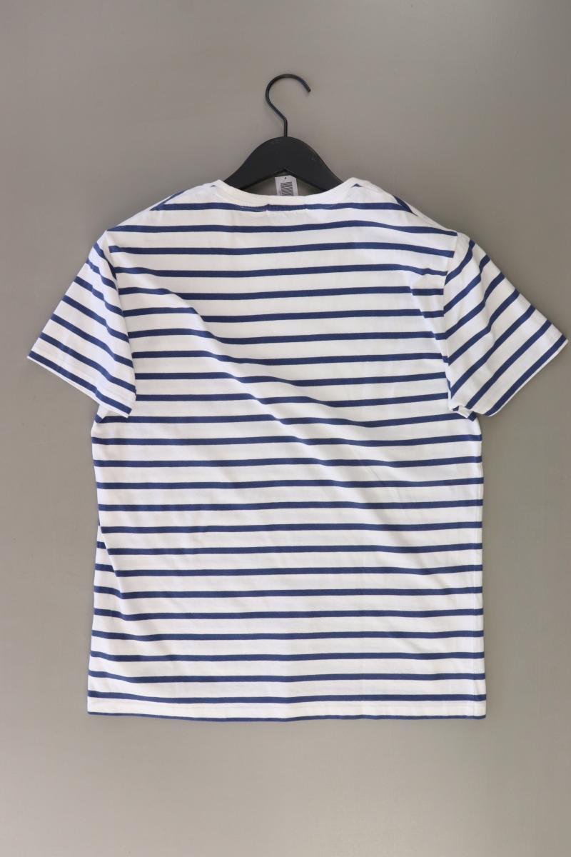 Ralph Lauren Ringelshirt für Herren Gr. M gestreift Kurzarm blau aus Baumwolle
