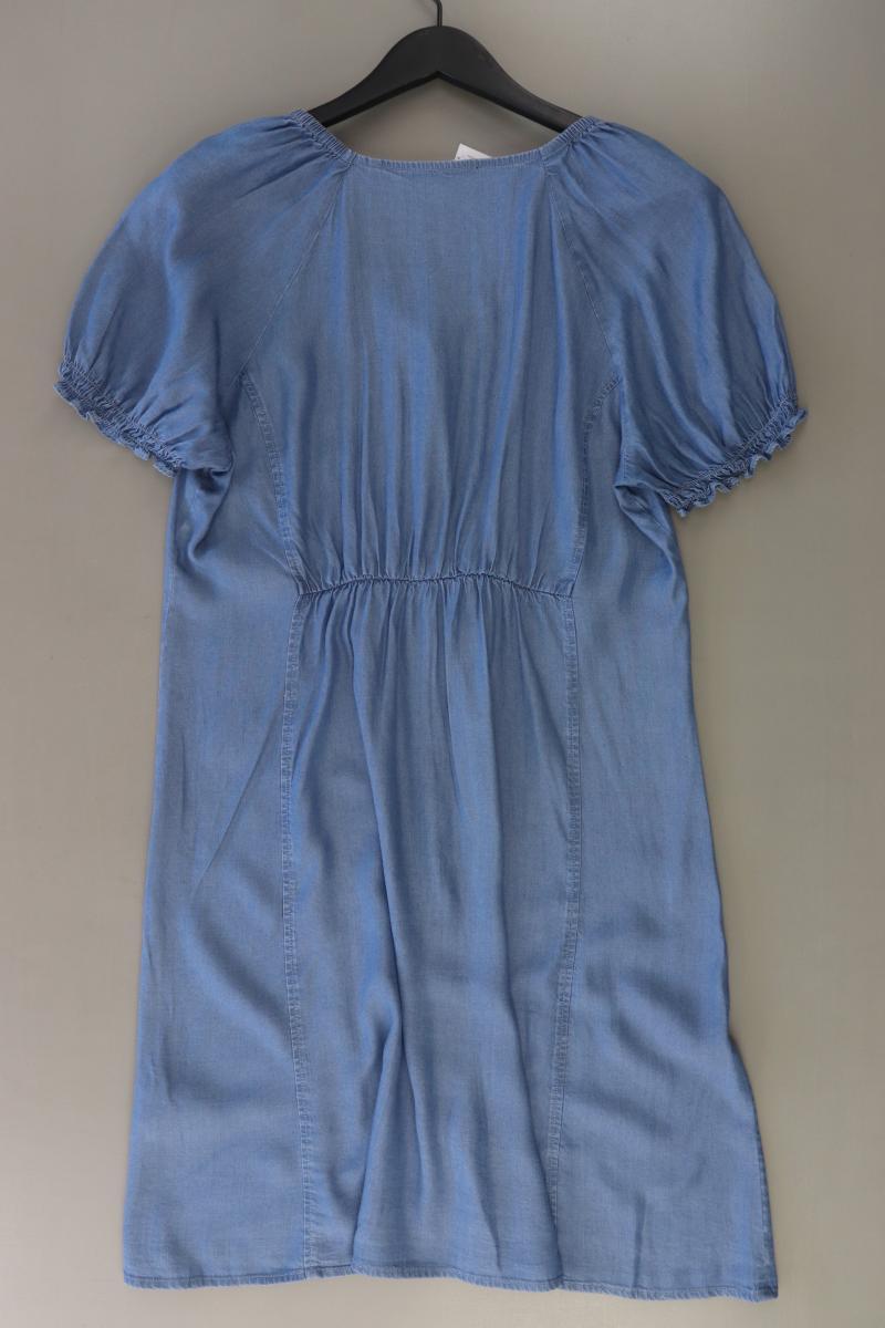 Zero Kurzarmkleid Gr. 40 neuwertig blau aus Lyocell