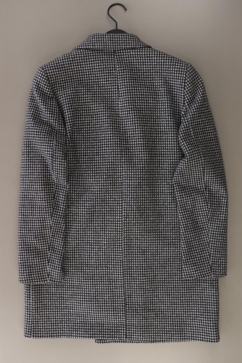Zara Regular Mantel Gr. L mit Rautenmuster grau aus Polyester