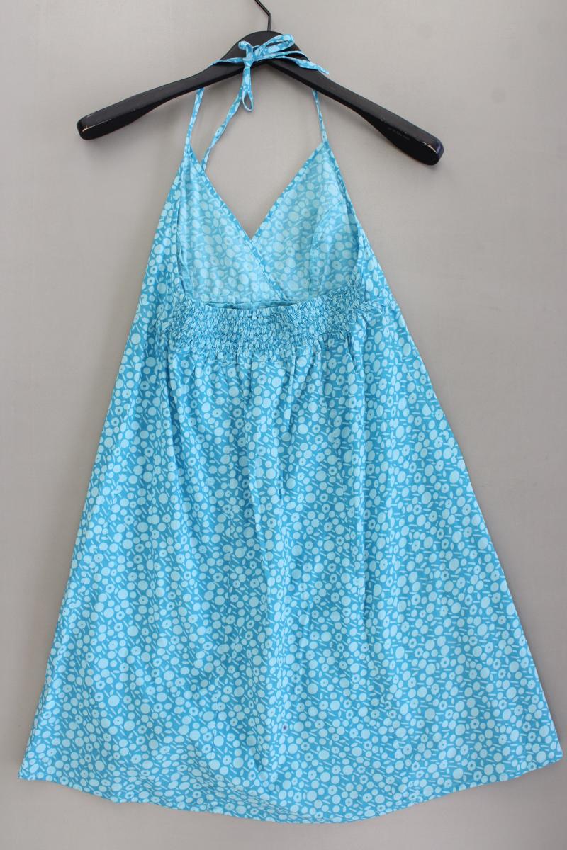 Neckholder Sommerkleid Gr. 36 Träger türkis aus Baumwolle