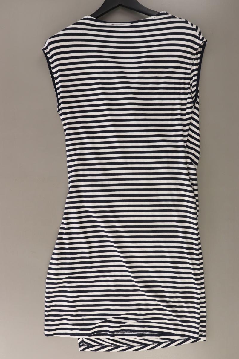 HV Society Jerseykleid Gr. M gestreift Kurzarm blau aus Viskose