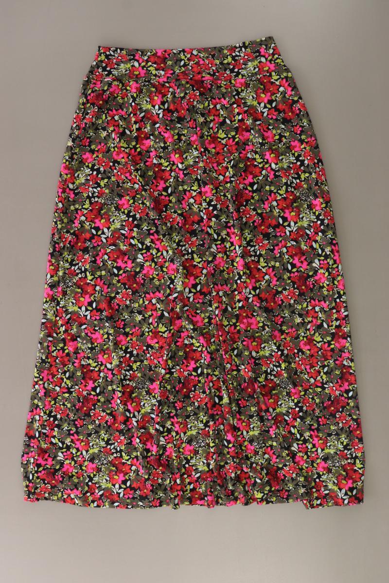 Kim & Co. Stretchrock Gr. M mit Blumenmuster neuwertig mehrfarbig aus Polyester