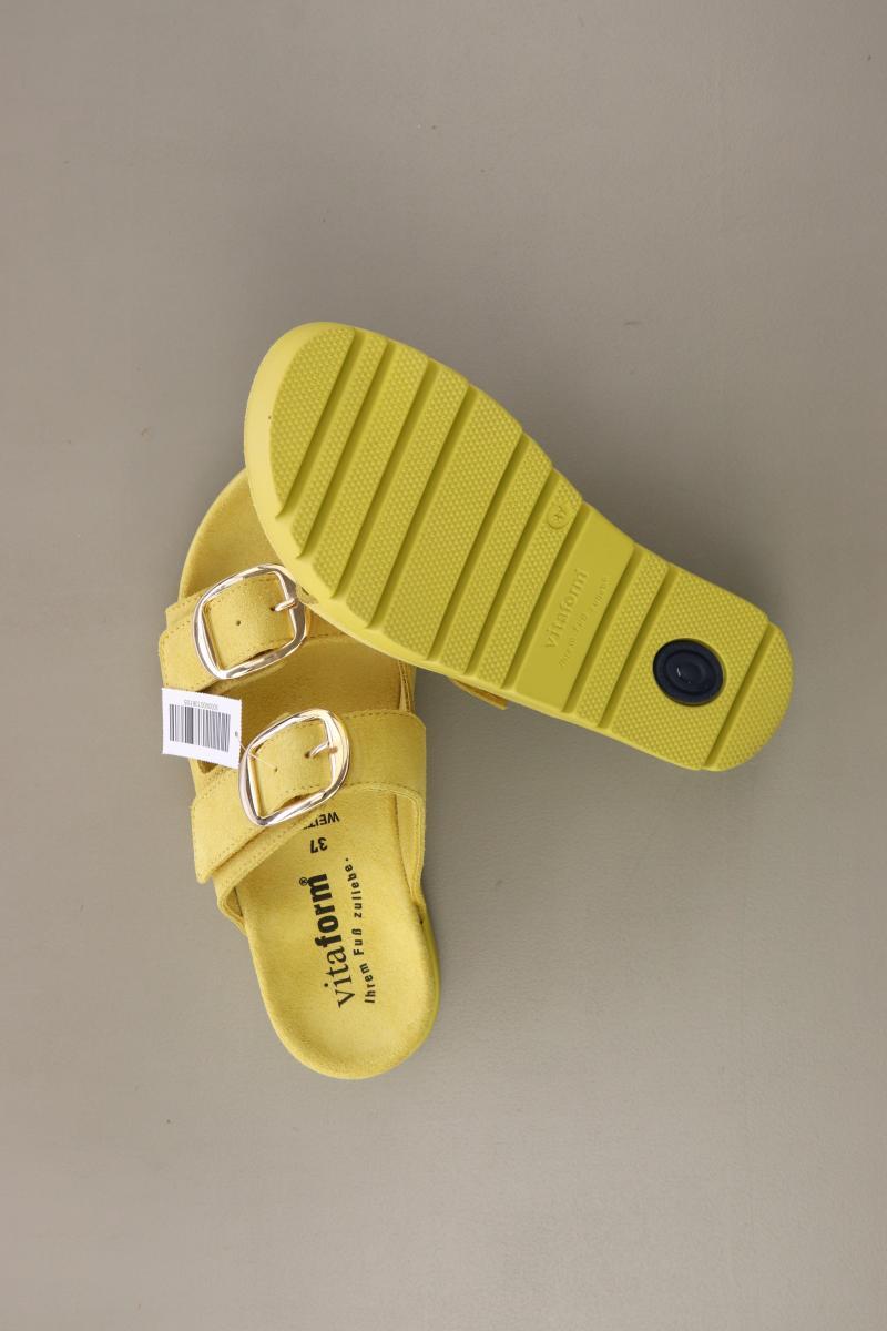 Vitaform Sandalen Gr. 37 neuwertig gelb aus Leder