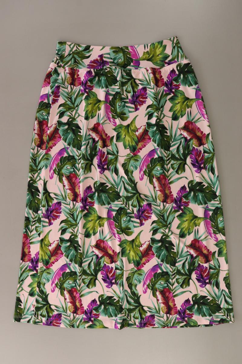 Kim & Co. Stretchrock Gr. M mit Blumenmuster mehrfarbig aus Polyester