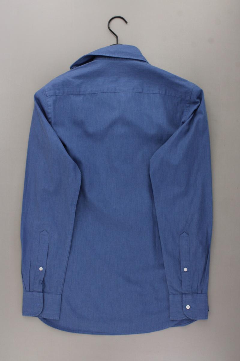 Paul Langarmhemd für Herren Gr. Hemdgröße 37/38 blau aus Baumwolle