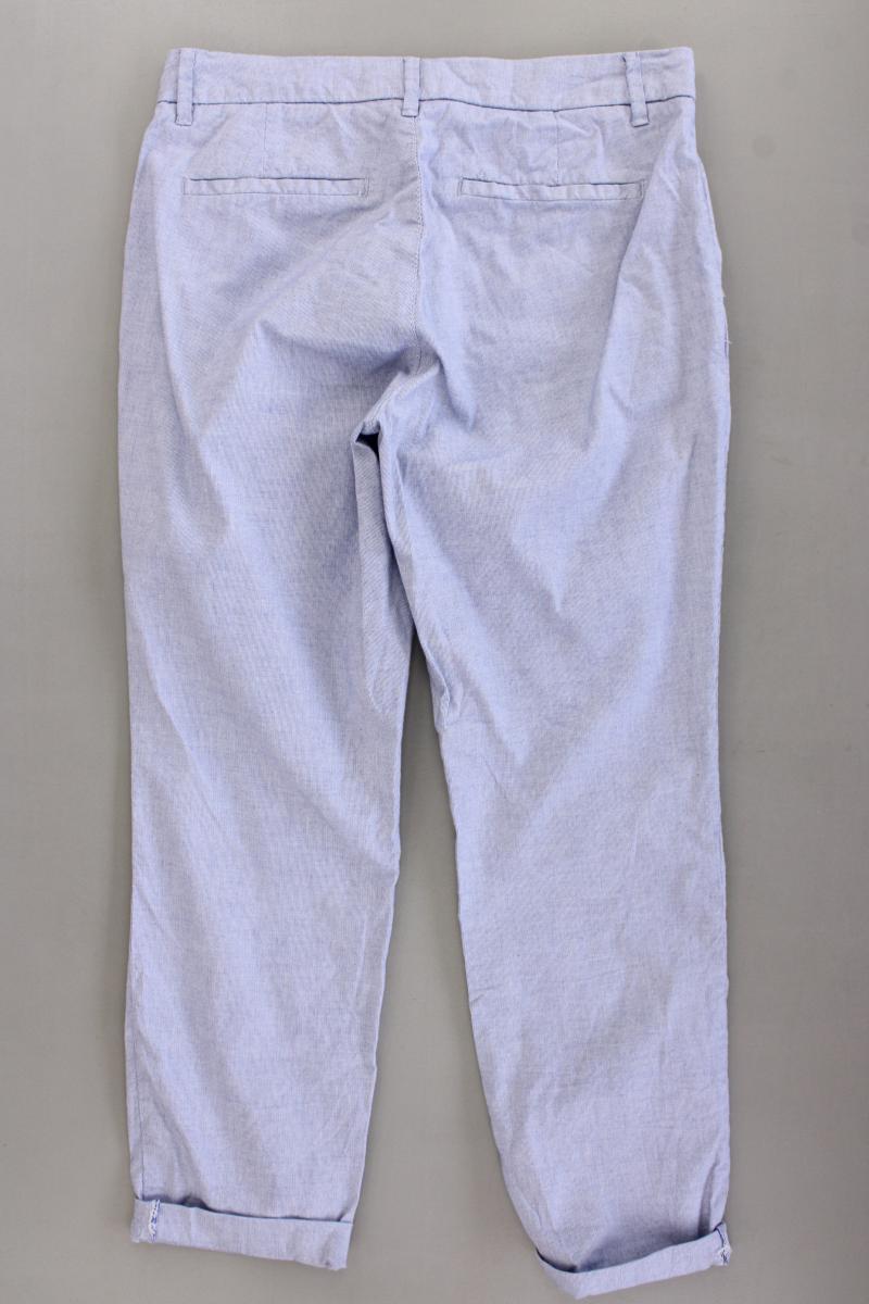 H&M Chinohose Gr. 40 blau aus Baumwolle