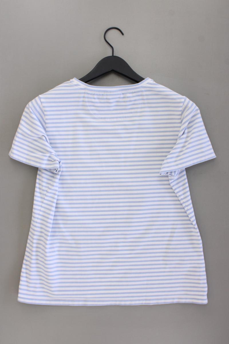 HV Society Ringelshirt Gr. 44 gestreift Kurzarm blau aus Baumwolle