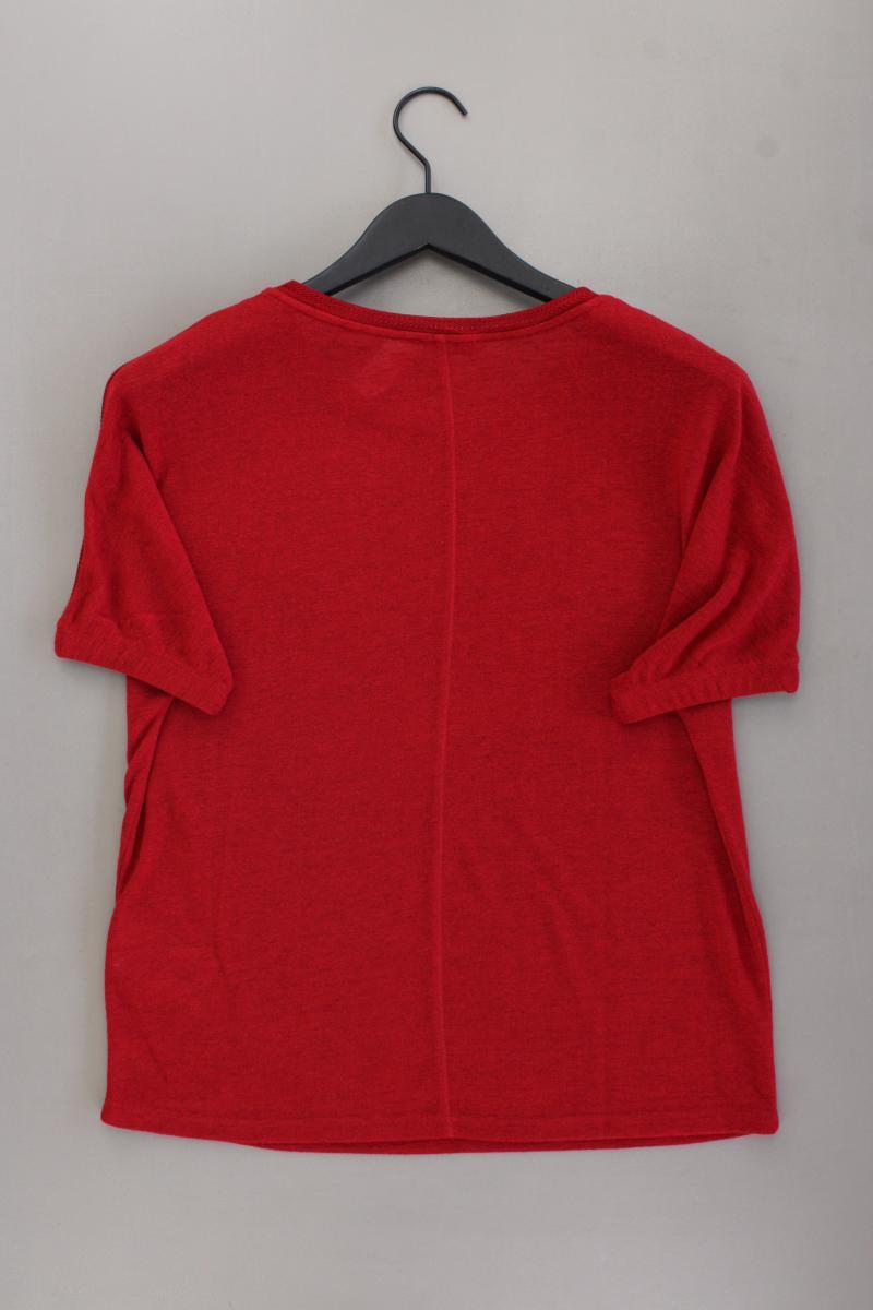 Street One T-Shirt Gr. 38 Kurzarm rot aus Polyester