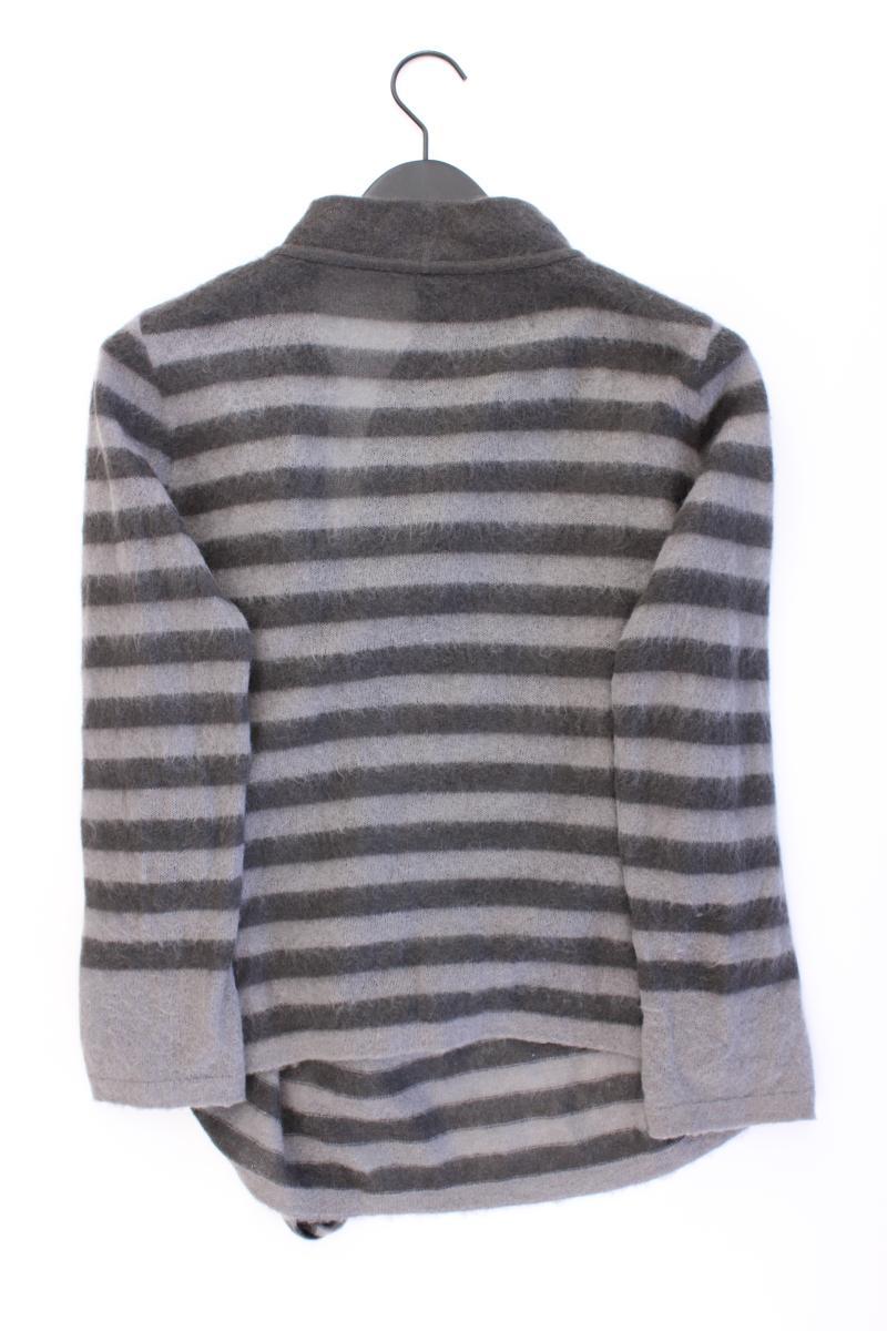Marc Cain Langarmpullover Gr. 40 gestreift grau aus Mohair