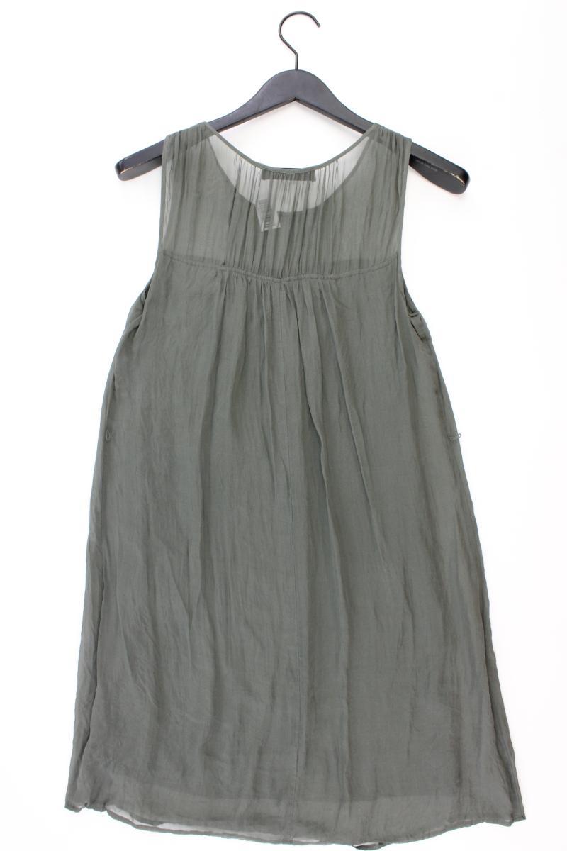 Hallhuber Seidenkleid Gr. 38 Ärmellos grün