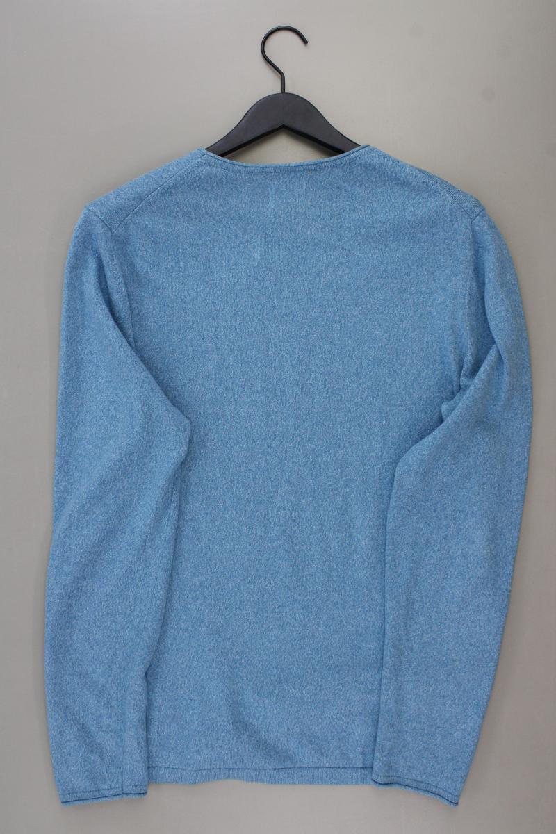 SØNDAG & SONS Pullover für Herren Gr. L blau aus Baumwolle