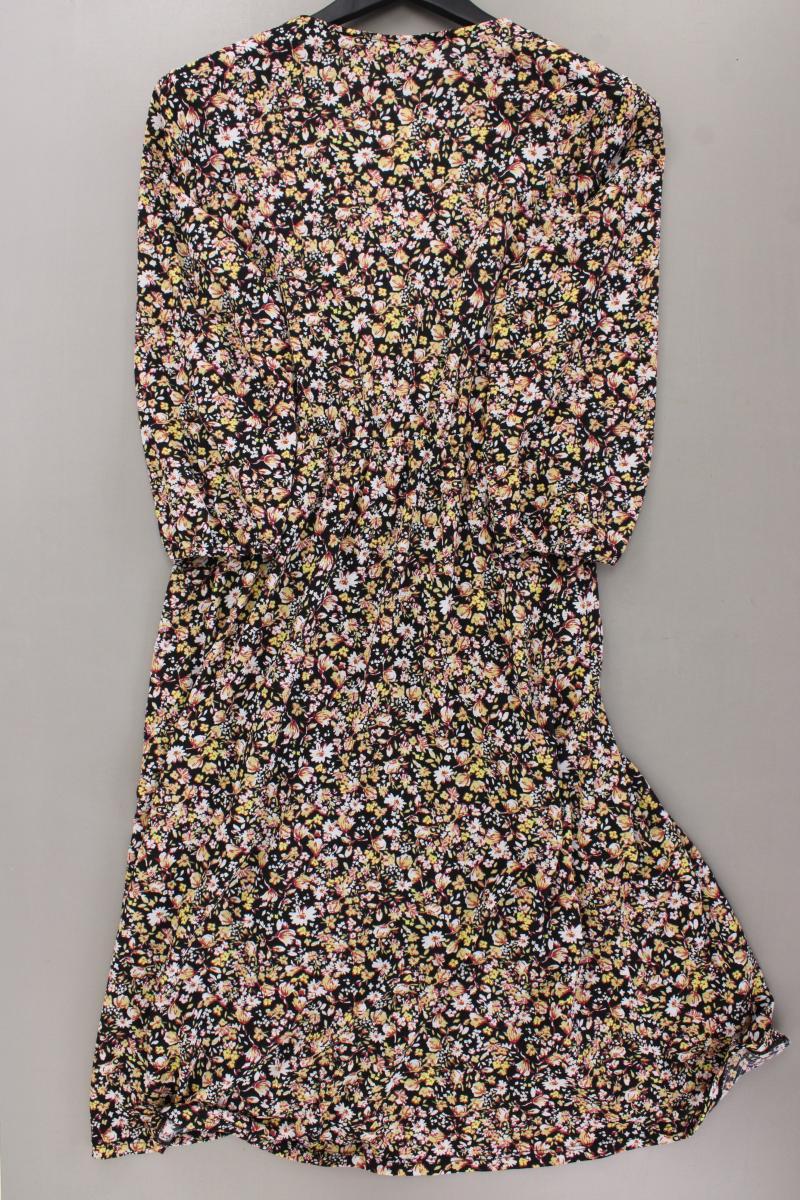 Vila Midikleid Gr. M mit Blumenmuster 3/4 Ärmel mehrfarbig aus Polyester