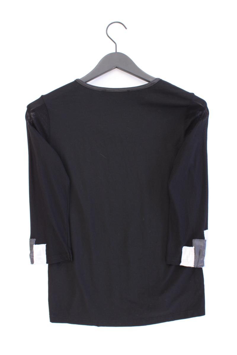 Biba Slim Shirt Gr. M 3/4 Ärmel schwarz aus Baumwolle