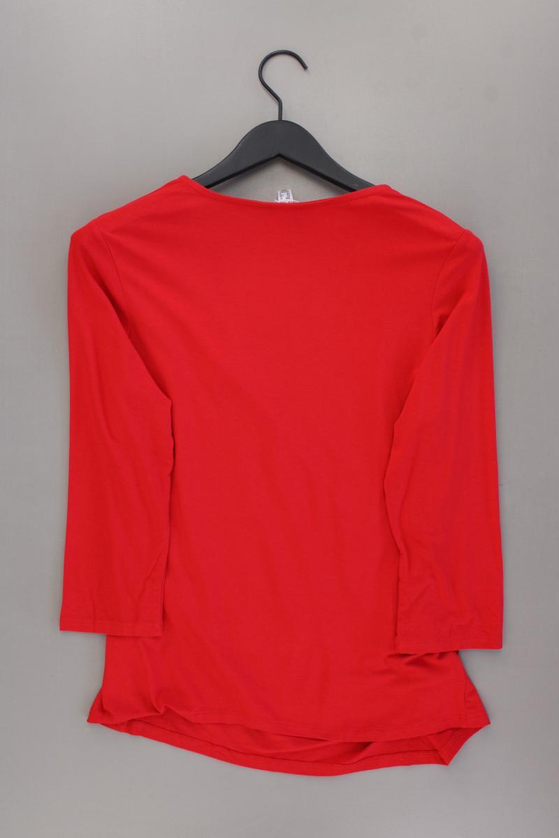 Alba Moda Shirt mit V-Ausschnitt Gr. 40 neuwertig 3/4 Ärmel rot aus Viskose