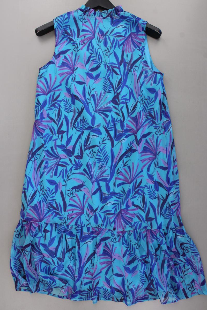 Comme Ça Chiffonkleid Gr. 40 Ärmellos blau aus Polyester