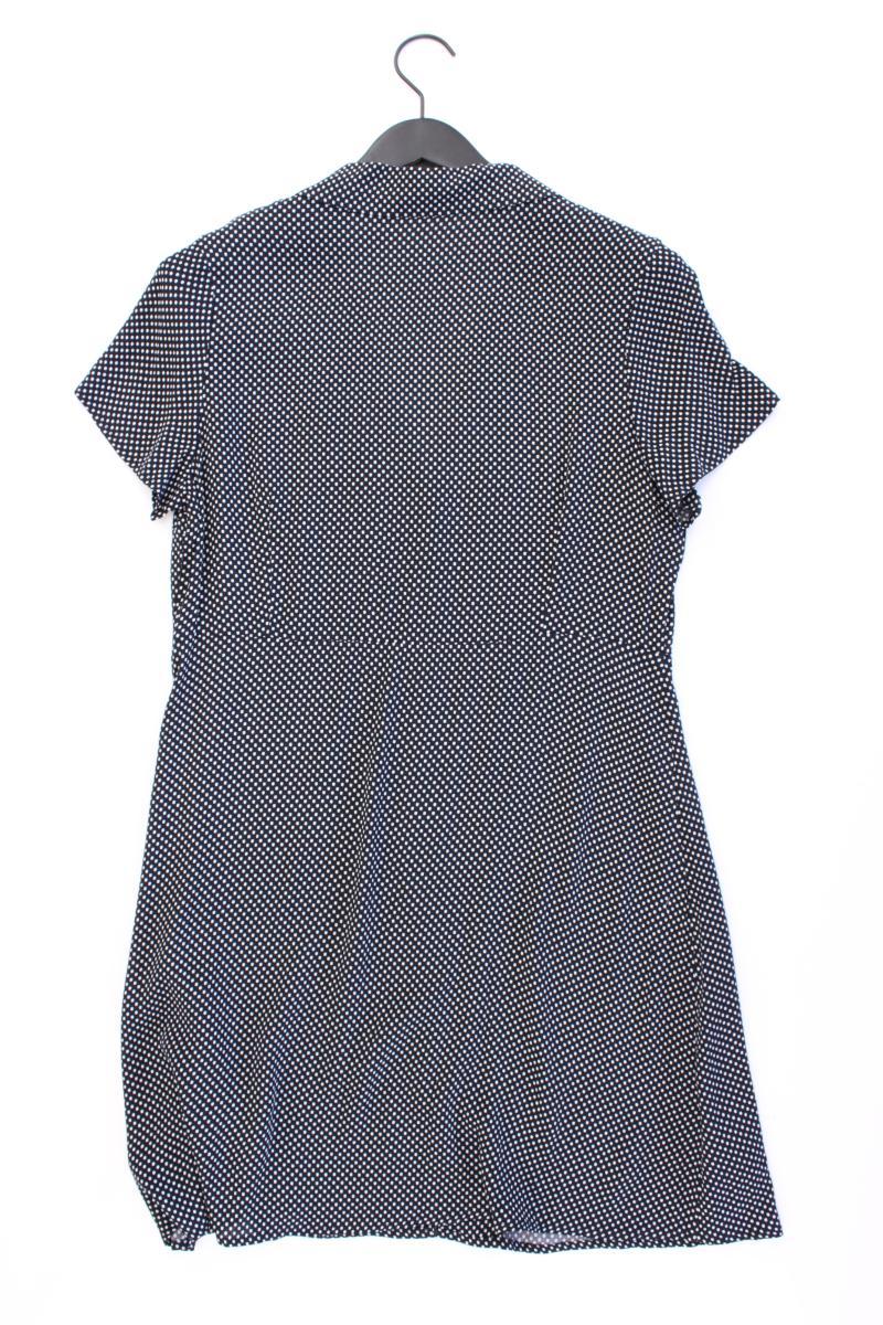 Mango Kurzarmkleid Gr. L gepunktet neu mit Etikett blau aus Viskose