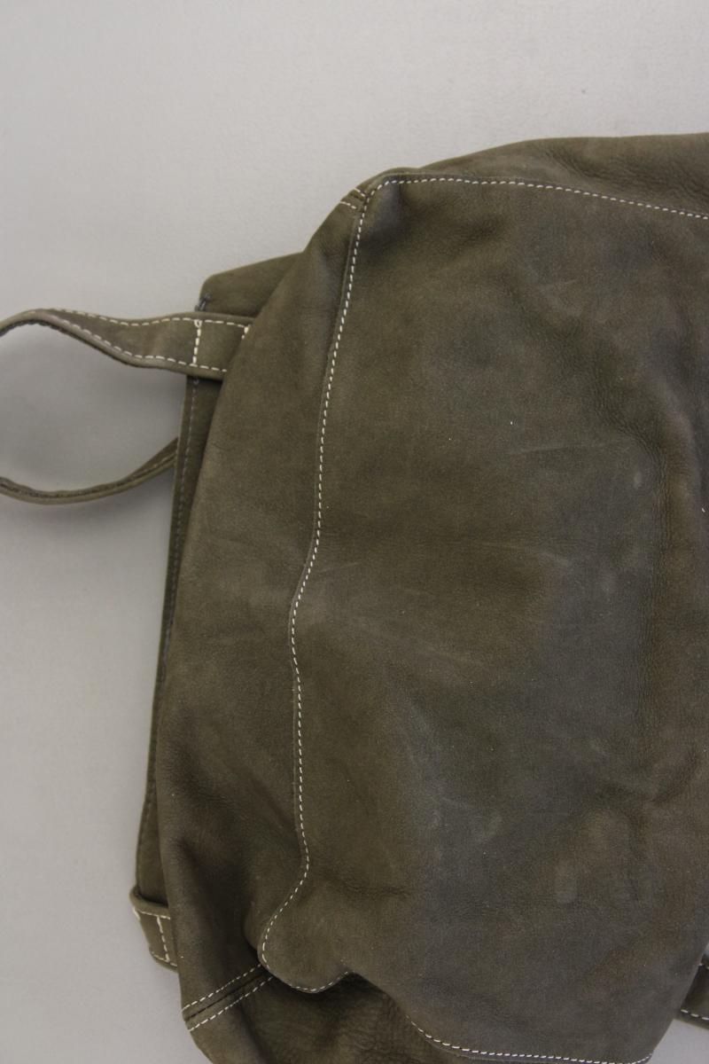 Hunter Schultertasche olivgrün aus Leder