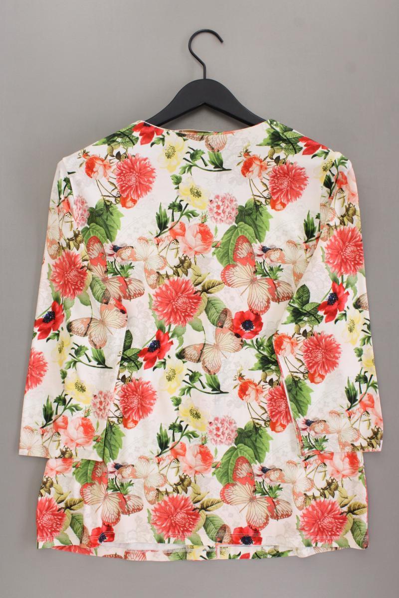 Judith Williams Strickjacke Gr. 44 mit Blumenmuster neuwertig 3/4 Ärmel