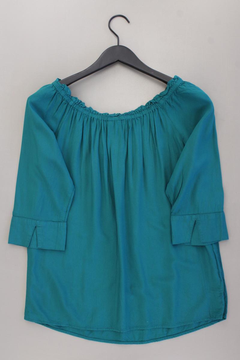 Street One Regular Bluse Gr. 40 3/4 Ärmel mit Carmen-Ausschnitt blau