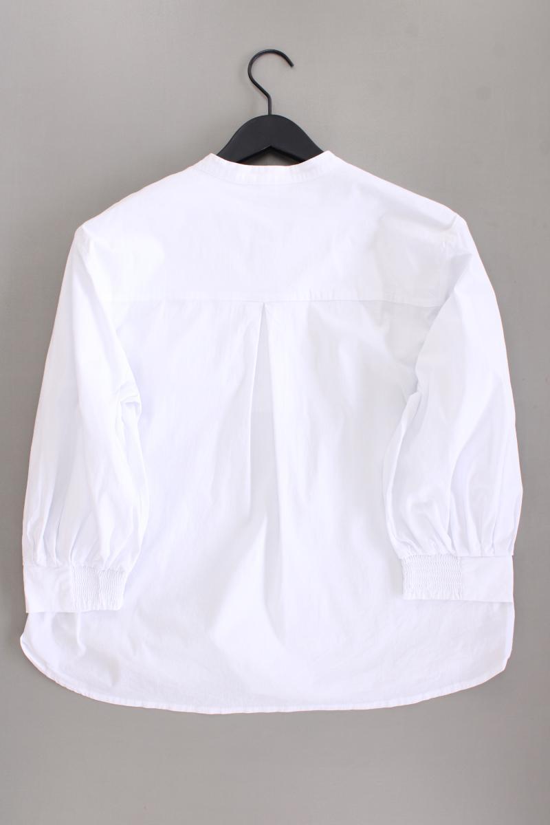 More&More Classic Bluse Gr. 42 3/4 Ärmel weiß aus Baumwolle
