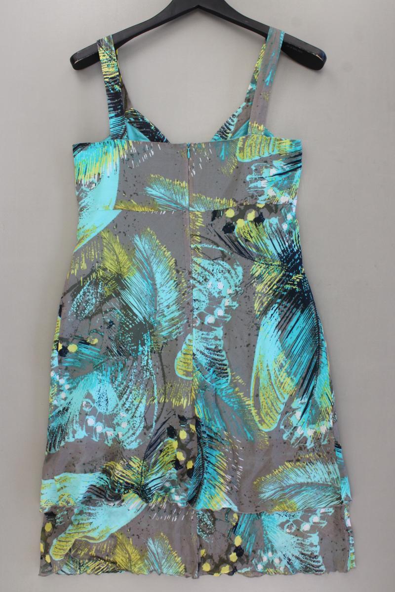 comma, Kleid mit Seide Gr. 38 Träger türkis aus Baumwolle