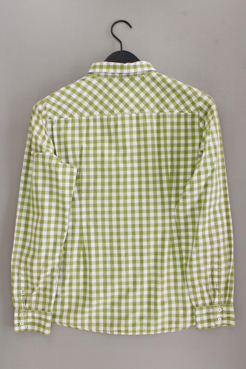 Marc O'Polo Karobluse Gr. 42 kariert Langarm grün aus Baumwolle