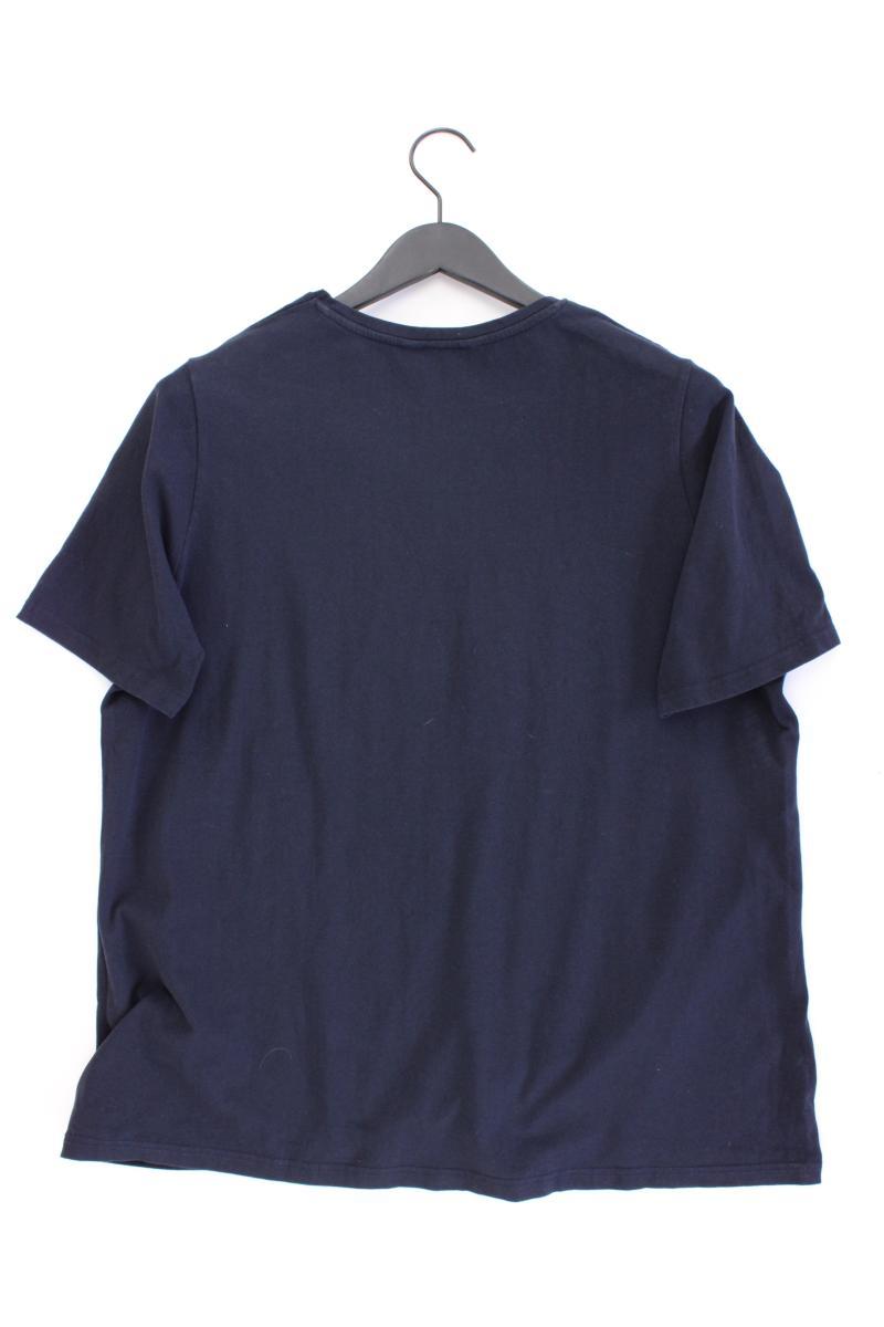 Ulla Popken T-Shirt Gr. 46/48 Kurzarm blau aus Baumwolle