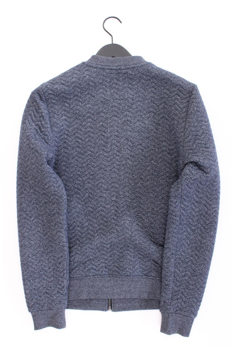 WE Fashion Classic Strickjacke für Herren Gr. M Langarm grau aus Polyester