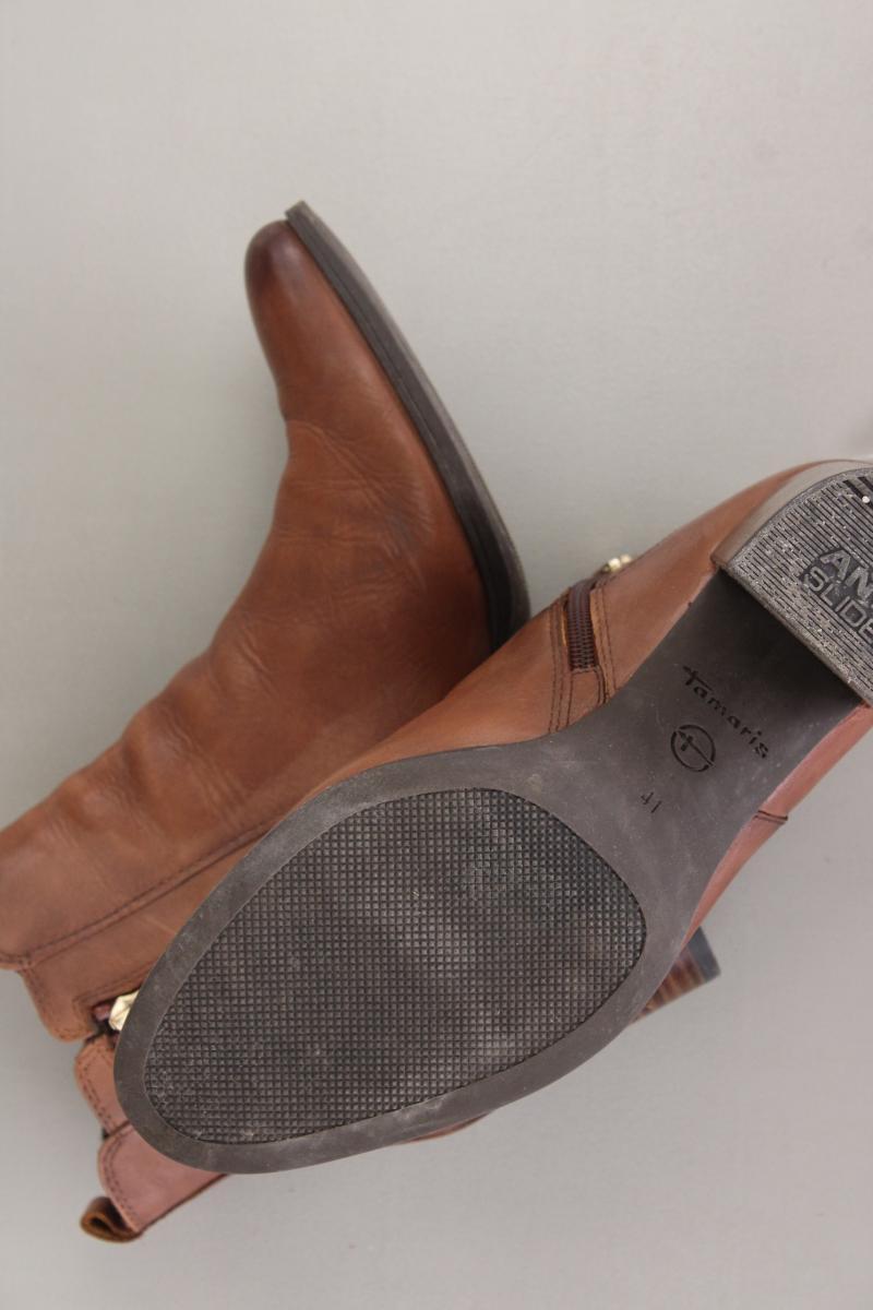 Tamaris Stiefeletten Gr. 41 braun aus Leder