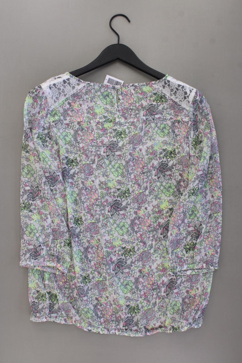Street One Classic Bluse Gr. 42 mit Blumenmuster 3/4 Ärmel mehrfarbig aus Nylon