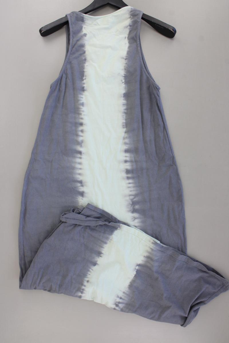 Pull&Bear Maxikleid Gr. M mit Batikmuster Ärmellos mehrfarbig aus Baumwolle