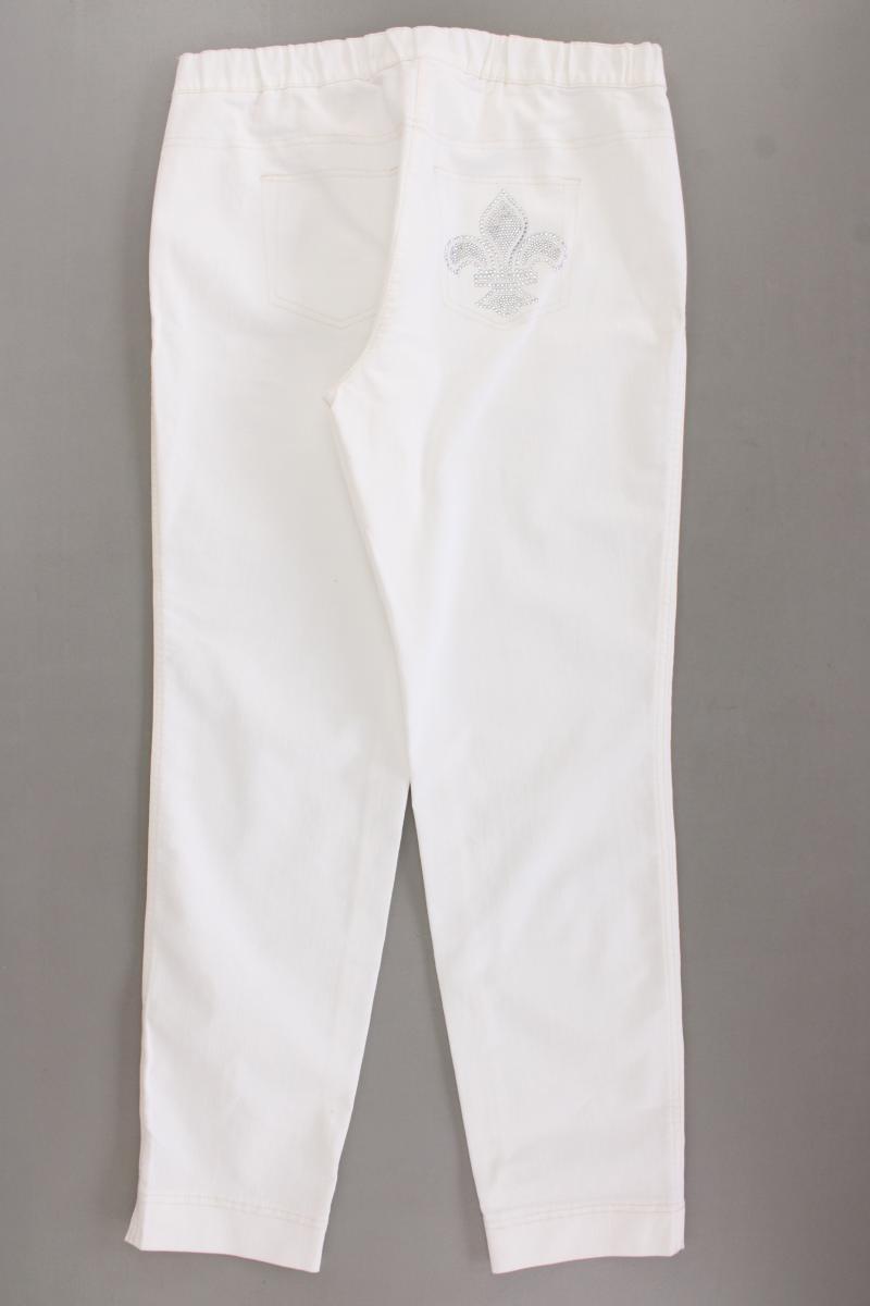 POMPÖÖS by Harald Glööckler Stretchhose Gr. 44 neuwertig creme aus Baumwolle