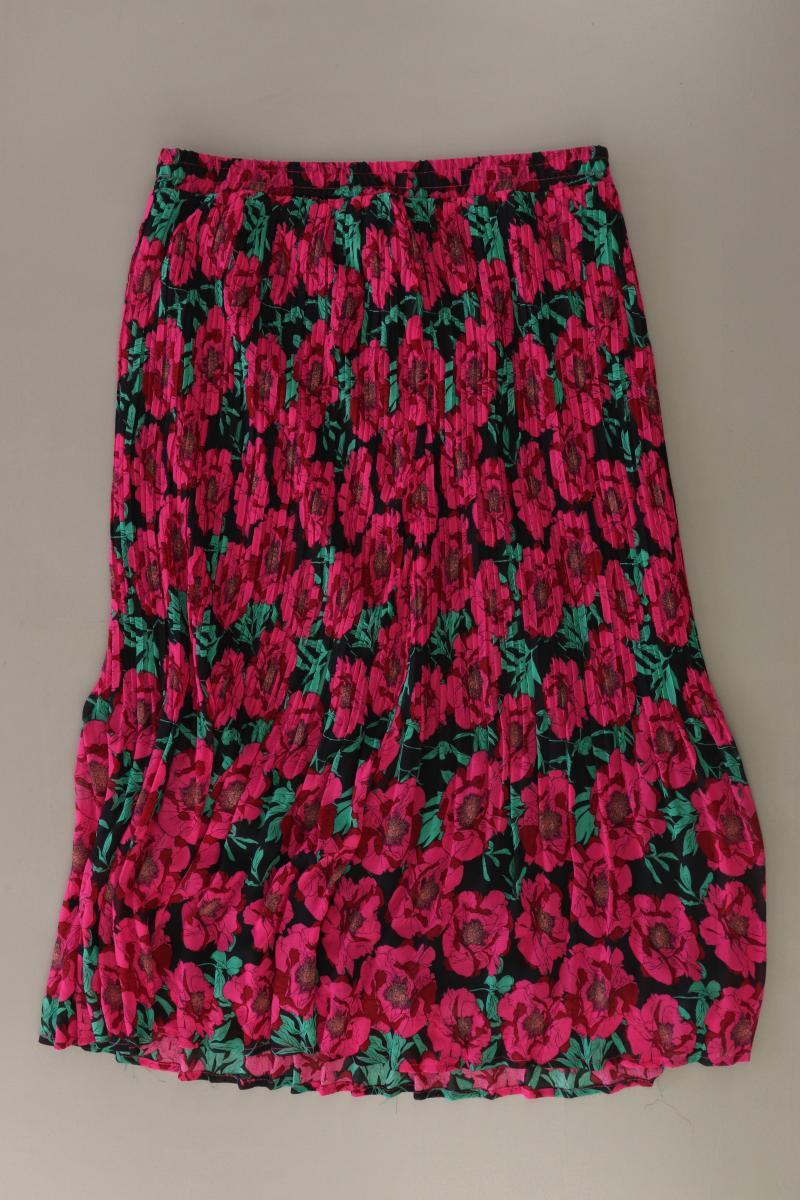 Ladies Fashion Plissée Rock Gr. 40 mit Blumenmuster pink aus Polyester